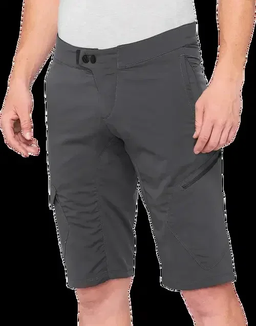 100% Ridecamp Shorts – Charcoal – US 38 40029-00012