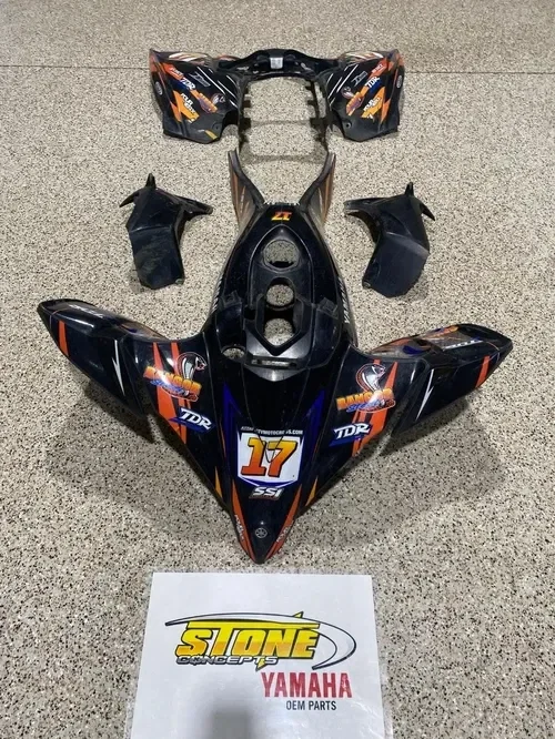 2014-2025 YFZ450R BLACK OEM Yamaha Full Plastics Set Front Rear Plastic Fenders