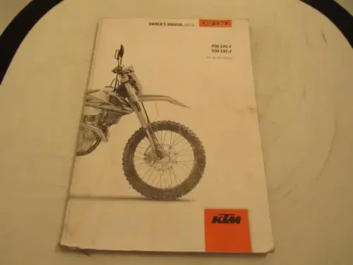 2018 KTM 450 EXC-F GENUINE OEM OWNERS MANUAL/ PART# 3213651