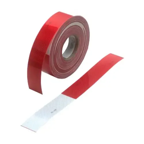 3M Diamond Grade Conspicuity Marking Roll 983-32, alternating 11″ Red and 7″ White bands, 2″ x 150ft roll – 67533