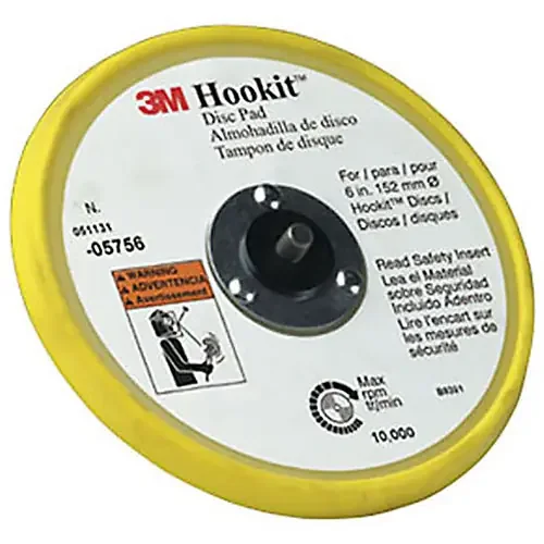3M Hookit Low Profile Disc Pad, 6″ – 05756
