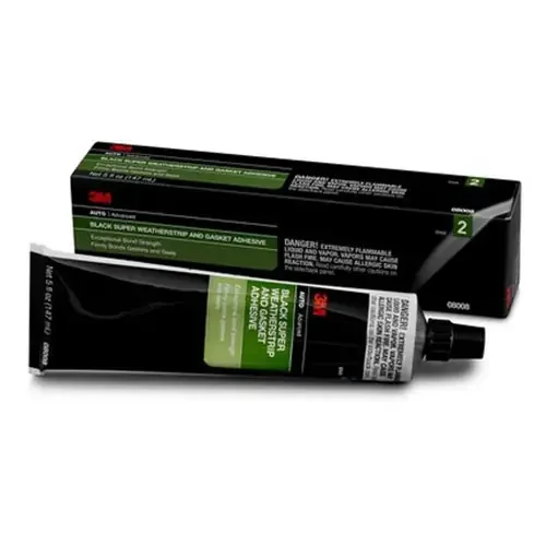 3M Super Weatherstrip Adhesive Black, 5 oz Tube – 08008