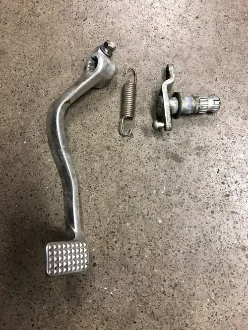 93 1993 SUZUKI KATANA 1100 GSX1100F GSX 1100F REAR BRAKE PEDAL LEVER OEM STOCK
