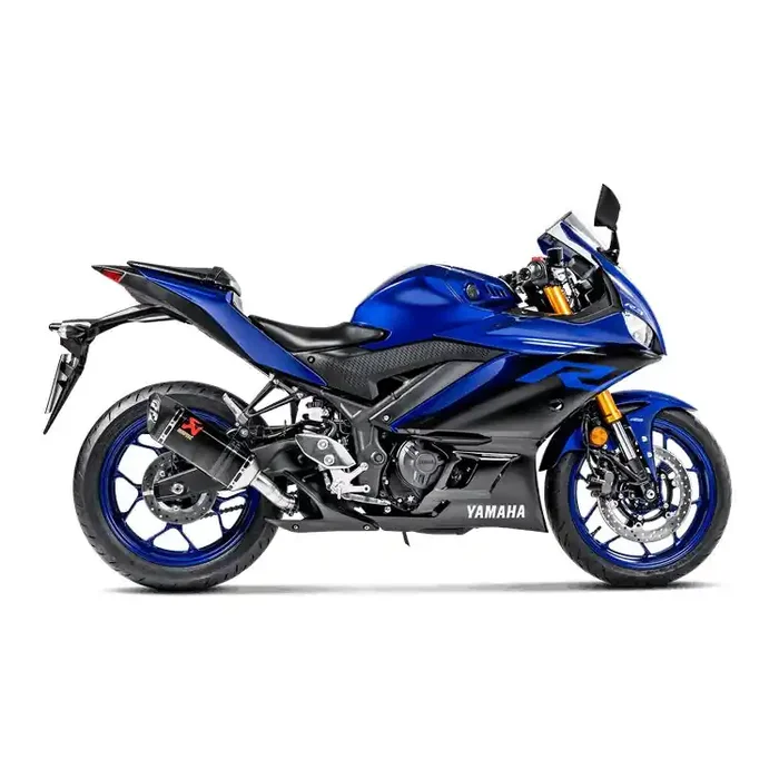 Akrapovic Carbon Fiber Slip-On Line Muffler for Yamaha 2020 – 2021 MT-03 and 2015 – 2021 YZF-R3 ~ 1811-3945; Carbon Fiber, Size One Size (CFOS)