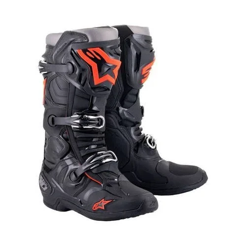 Alpinestars Tech 10 MX Boots – Black/Red – Size 7