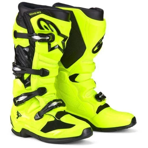 Alpinestars Tech 7 Boots – Fluorescent Yellow/Black – Size 8