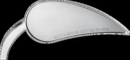 ARLEN NESS Mirror – Rad III – Side View – Teardrop – Chrome – Right 13-091