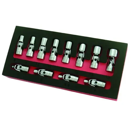 Astro Pneumatic 12-pc. 1/4″ Drive 6pt Metric Flex Socket Set – 7412