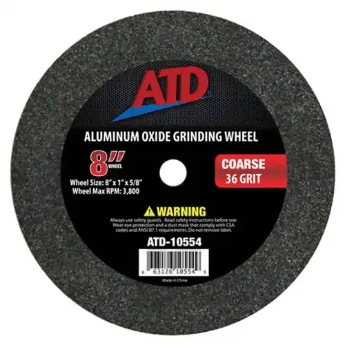 ATD Tools 8″ Coarse Grit Grinding Wheel – 10554