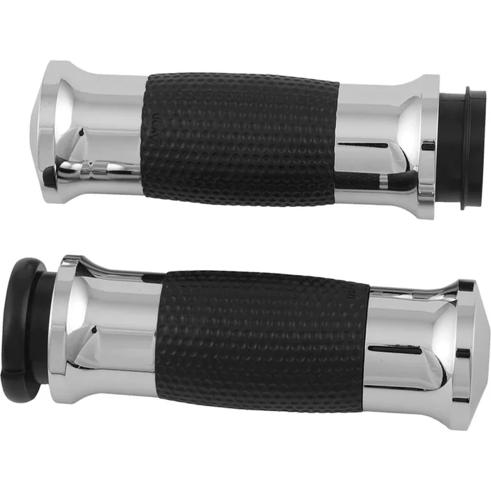 Avon Grips Air Gel Grips with Fly-by-Wire Throttle Chrome [MPN: GEL-70-CH-FLY]