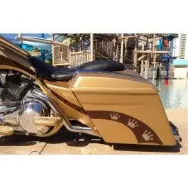 Bad Dad Stretched Extended Filler Side Panels Covers Harley Touring 09-13 FLH/T