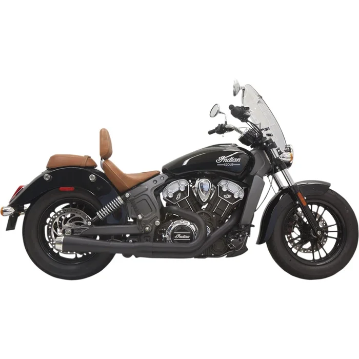 Bassani Manufacturing 2:1 Exhaust – Black – Short – Scout [MPN: 8S12JB]