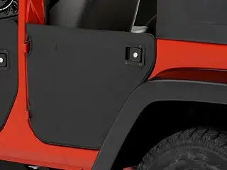 Bestop 53041-35 Rear Half Doors in Black Diamond for 07-18 Jeep Wrangler Unlimited JK 4 Door