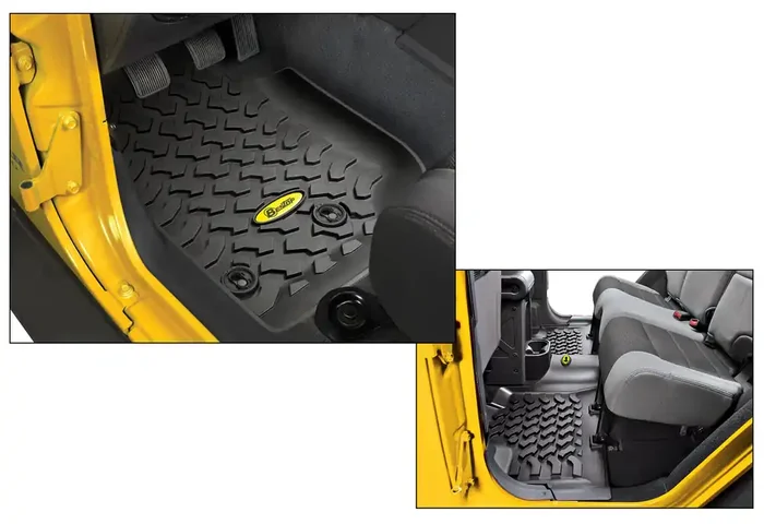 Bestop Front & Rear Floor Liners for 07-18 Jeep Wrangler Unlimited JK 4 Door