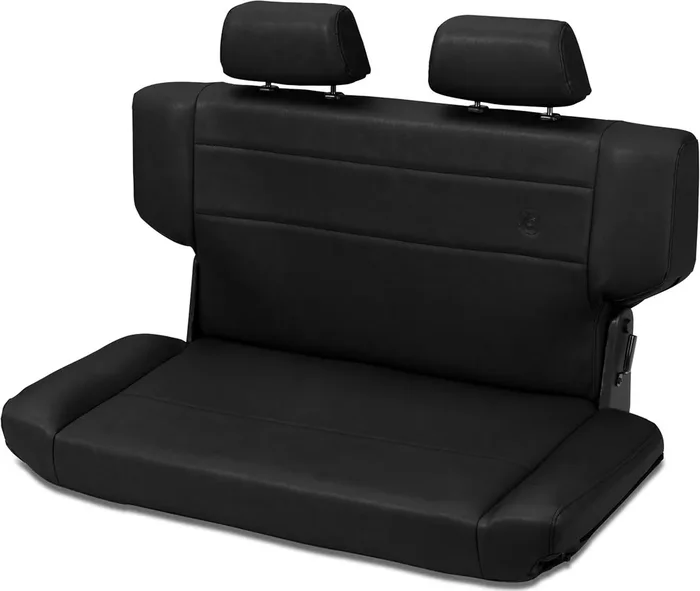 Bestop TrailMax II Fold & Tumble Rear Bench Seat in Vinyl for 97-06 Jeep Wrangler TJ