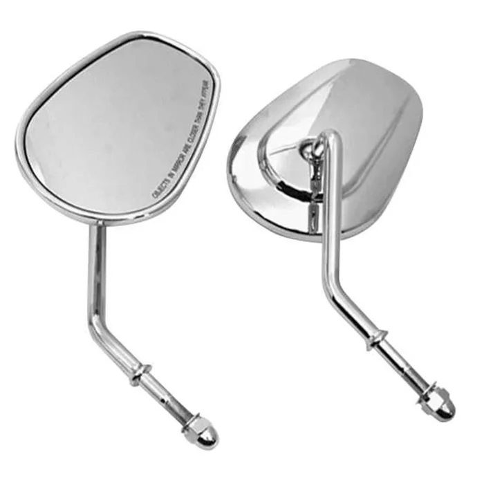 Biker’s Choice Tapered Short Stem Mirrors – Chrome [MPN: 70235]