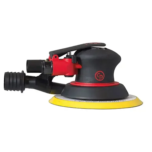 Chicago Pneumatic 3/16″ Random Orbital 6″ Hook & Loop Palm Sander, Central Vac – CP7255CVE