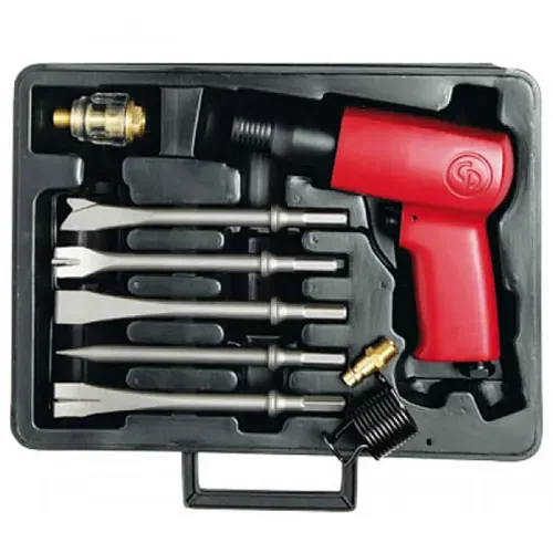 Chicago Pneumatic .401″ Pistol Grip Air Hammer Kit, Round Shank – CP7111K