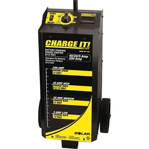 Clore Automotive 40/10/2/200 Amp 12 Volt Wheeled Battery Charger – 4735