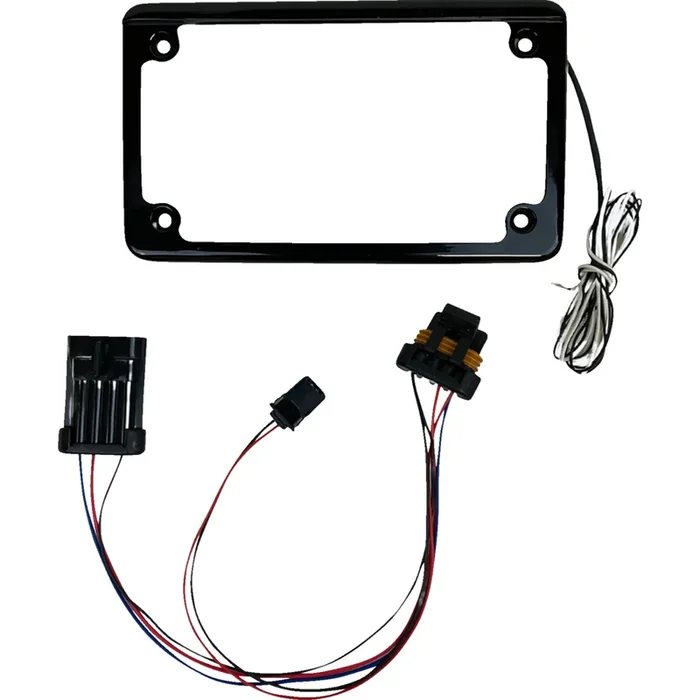 CUSTOM DYNAMICS 2030-2306 CD-LPF-RZRTRAIL LED License Plate Frame License Plate Frame – LED – w/ Tag Light – Black – SXS