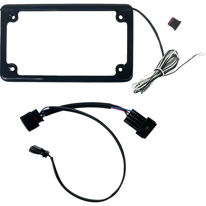 CUSTOM DYNAMICS 2030-2392 CD-LPF-TAL22 License Plate Frame Turn Signal Kit – Front/Rear – Black – RZR