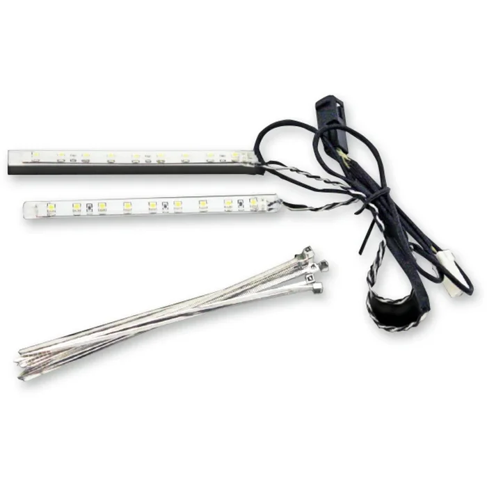 CUSTOM DYNAMICS 2040-1955 CD-VENT-TF-KIT Batwing Vent Insert LED Light Kit Fairing Vent Trim – White