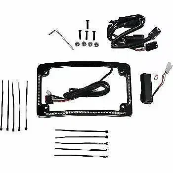 Custom Dynamics All in One License Plate Frame Black 2030-1493
