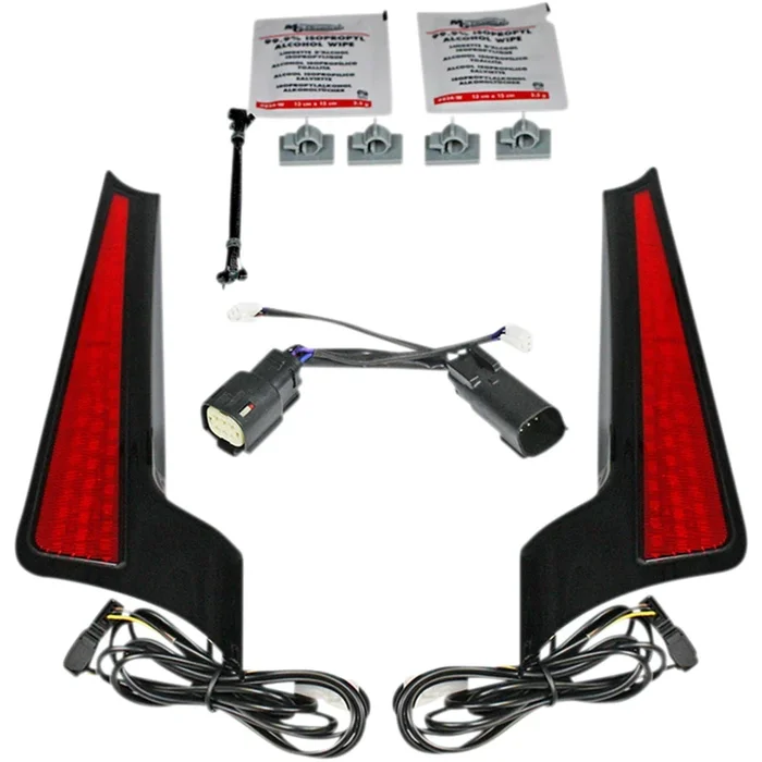 Custom Dynamics Fascia LED Light Panels – Black/Red [MPN: CD-FASCIA-BCMBR]