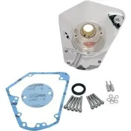 Drag Chrome EVO Big Twin Cam Chest Die Cast Cover Harley 93-99 Repl 25256-93