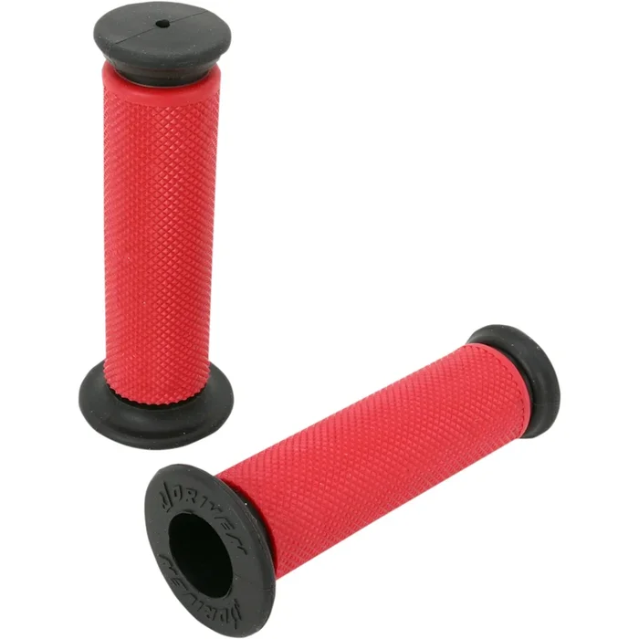 DRIVEN RACING 0630-0819 D637RD Diamond MX Grips Grips – Diamond – Closed Ends – Red
