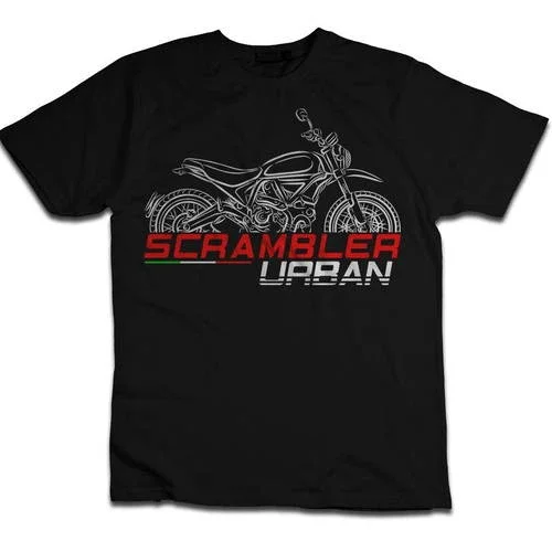 Ducati Scrambler Urban T-Shirt, Motorcycle Tee Shirt for Riders, S-5XL