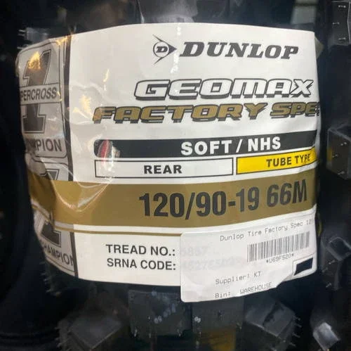 Dunlop Factory Spec 120/90-19 Geomax Rear Tire
