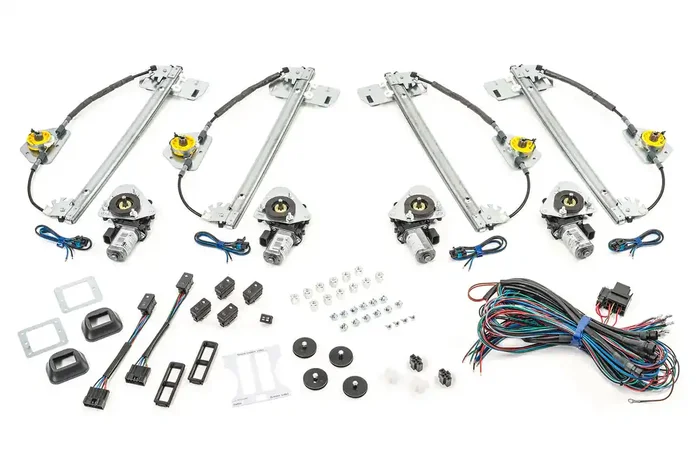 Electric-Life JE-18-4407 Direct Fit – Power Window Kit for 07-18 Jeep Wrangler Unlimited JK 4 Door