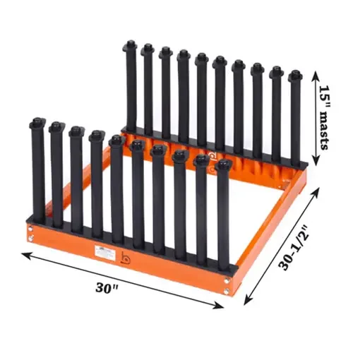 Equalizer® Burco® 9-Slot Redi Rack™, 15″ Masts – BT1048