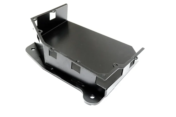 EVO Manufacturing EVO-1102B Automatic Transmission Skid Plate for 07-11 Jeep Wrangler JK with 3.8L Engine