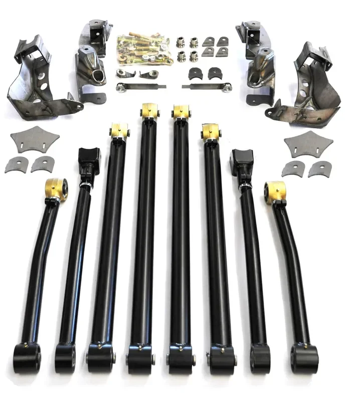 EVO Manufacturing EVO-1200 Rear Double ThrowDown Suspension Long Arm Upgrade Kit for 07-18 Jeep Wrangler JK