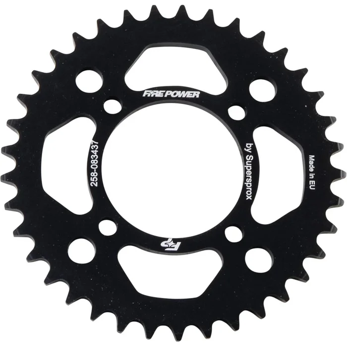 Fire Power Rear Sprocket – Aluminum – 37T – Black FPA-834-37-BLK