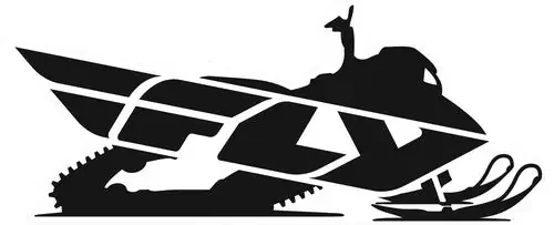 Fly Racing Snow Stickers