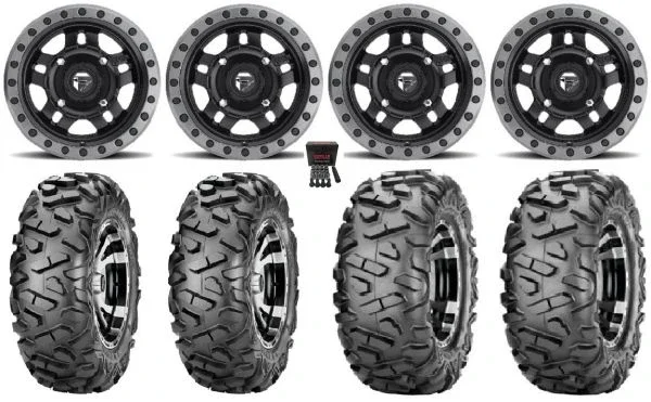 Fuel Anza Black 14″ Wheels 29″ BigHorn Tires Polaris RZR XP 1000 / PRO XP / Ranger XP 900/1000