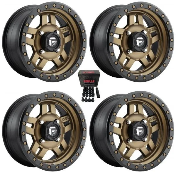 Fuel Anza UTV Wheels Bronze 15″ Kawasaki Mule Pro FXT KRX / Yamaha Wolverine RMAX / YXZ 2019+