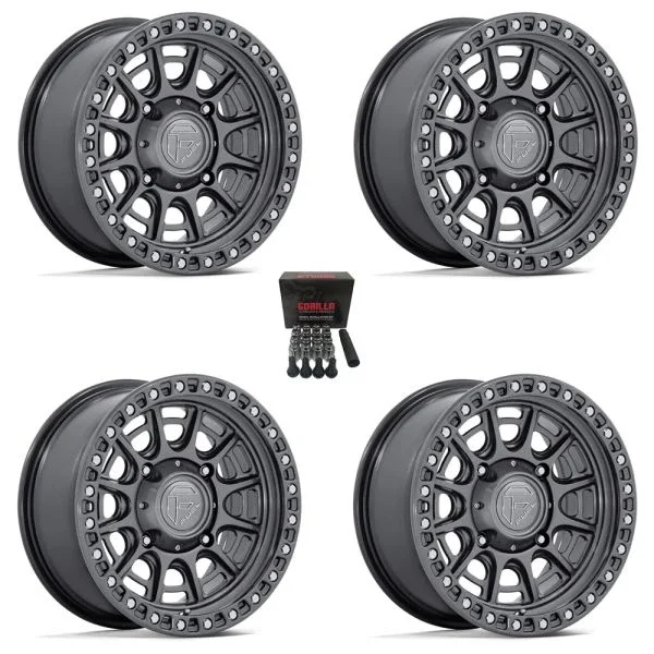 Fuel Cycle 15″ Wheels Gloss Gunmetal +10mm Polaris RZR 1000 XP / Ranger XP 900/1000