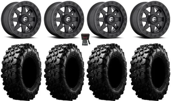 Fuel Maverick Bdlk Bk 15″ Wheels 35″ Carnivore Tires Polaris Sportsman / RZR / Ranger
