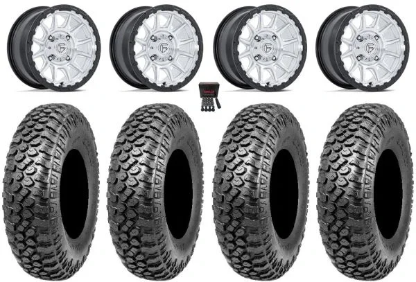Fuel Piston 15″ Wheels Machined +10mm 33″ RAZR XT Tires Kawasaki Teryx Mule