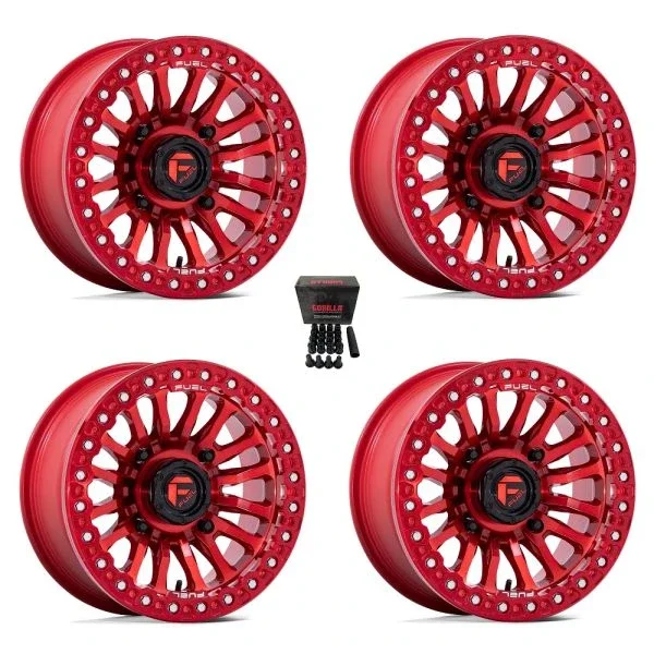 Fuel Rincon Beadlock 15″ Wheels Candy Red Polaris Sportsman / RZR / Ranger