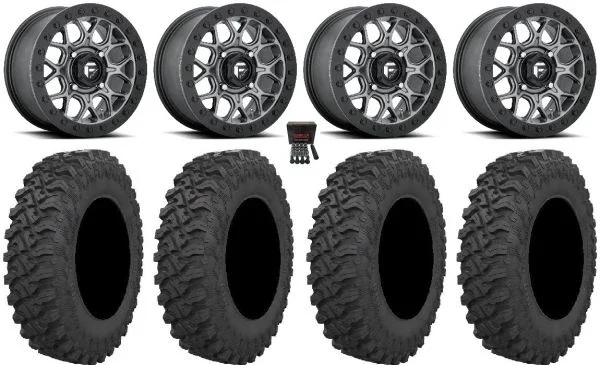 Fuel Tech Beadlock Gm 15″ Wheels 33″ Pro Runner Tires Can-Am Maverick X3 / Honda Pioneer 1000 / Talon