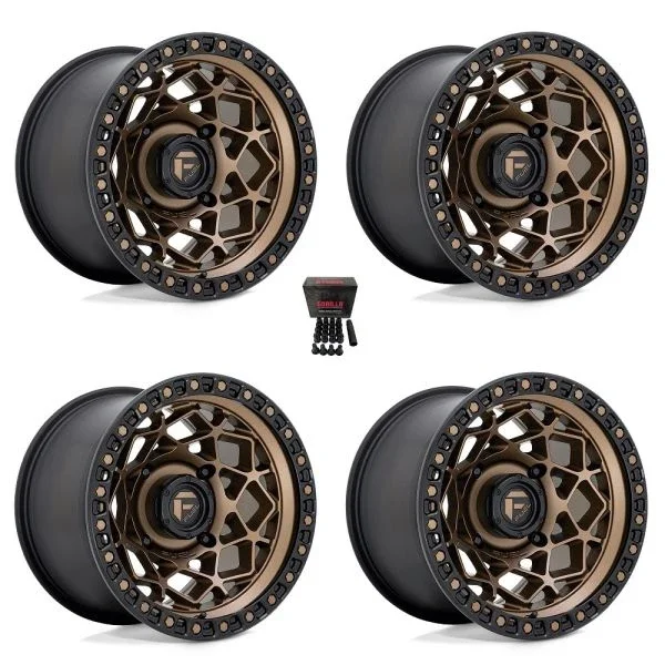 Fuel Unit 15×7/15×10 UTV Wheels Bronze Can-Am Maverick X3 / Honda Pioneer 1000