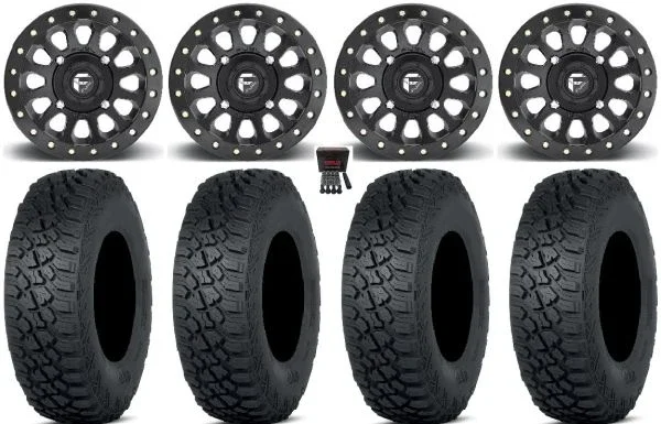 Fuel Vector Beadlock 15″ Wheels 35″ Tenacity XNR Tires Kawasaki Mule Pro FXT KRX / Yamaha Wolverine RMAX / YXZ 2019+