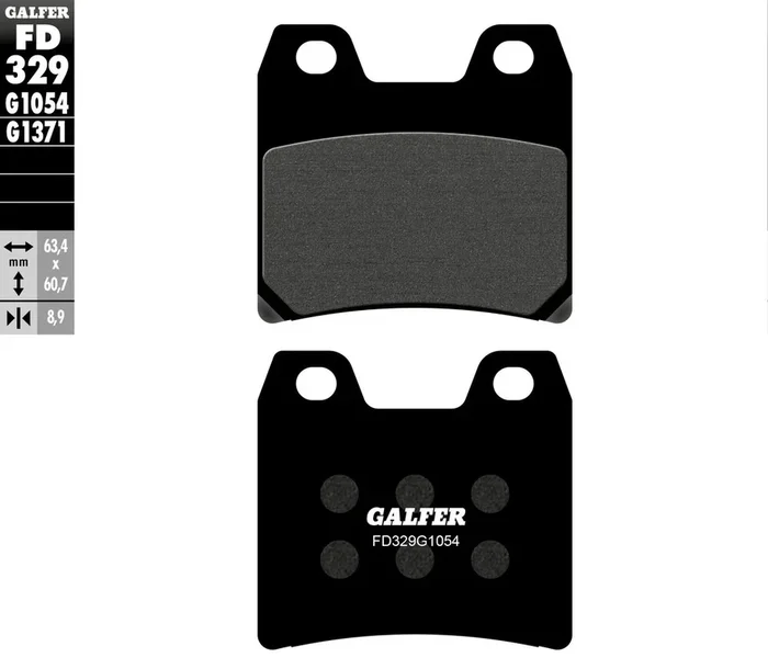 Galfer 17-329S FD329G1054 BRAKE PADS SEMI METALLIC FD329G1054
