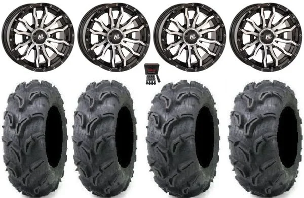 High Lifter HL21 14″ Wheels Machined 28″ Zilla Tires Polaris RZR XP 1000 / PRO XP / Ranger XP 900/1000