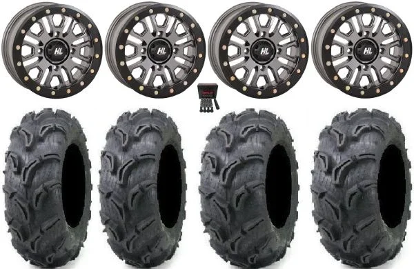 High Lifter HL23 Bdlk 14″ Wheels Gm 27″ Zilla Tires Kawasaki Mule Pro FXT KRX / Yamaha Wolverine RMAX / YXZ 2019+